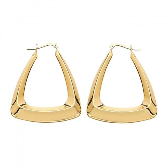 9ct Yellow Gold Creole Earrings ER552NAcotis Gold JewelleryER552N