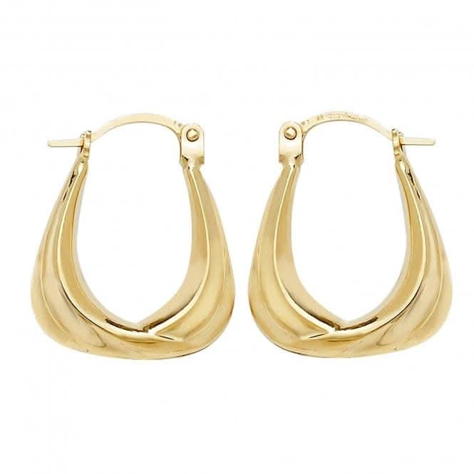 9ct Yellow Gold Creole Earrings ER579