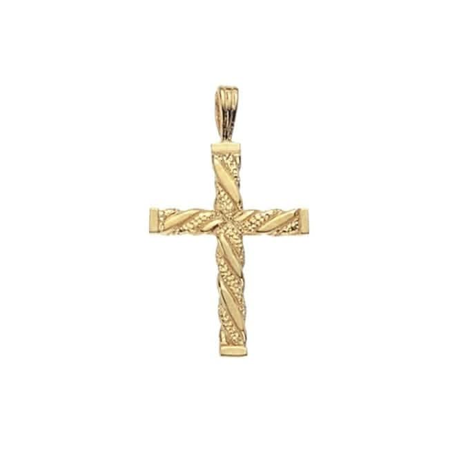 9ct Yellow Gold Cross Pendant PN441