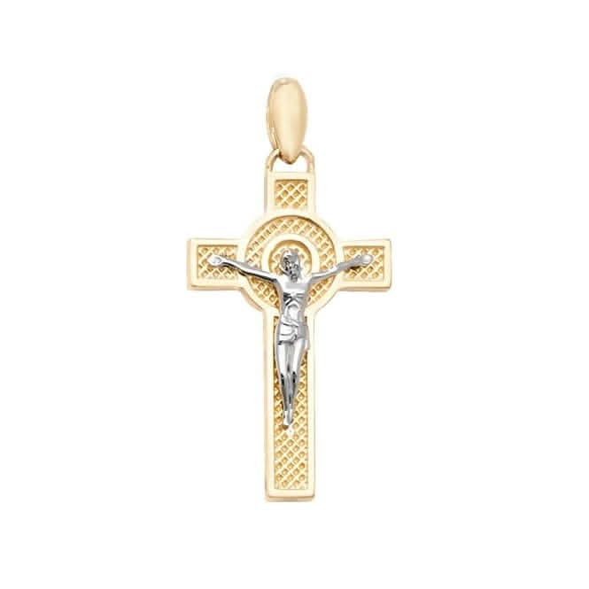 9ct Yellow Gold Crucifix Pendant PN1046Acotis Gold JewelleryPN1046