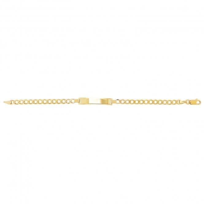 9ct Yellow Gold Curb Baby ID Bracelet