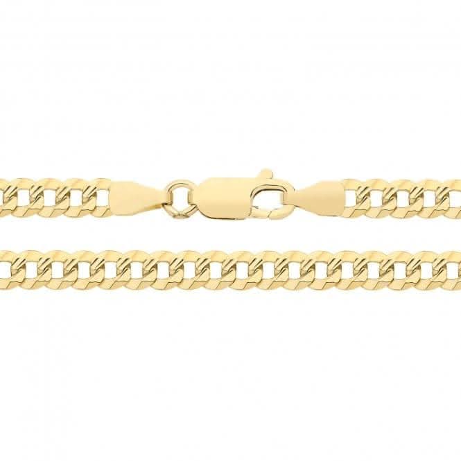 9ct Yellow Gold D/C Curb Chain CH571Acotis Gold JewelleryCH571/20