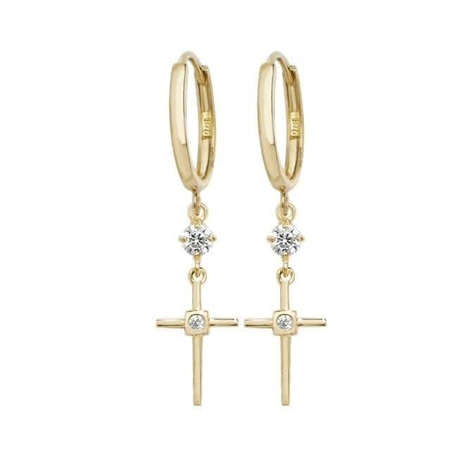 9CT Yellow Gold Drop Earrings ER1125