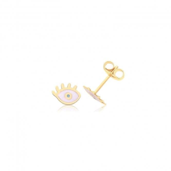 9ct Yellow Gold Eye Studs ES737