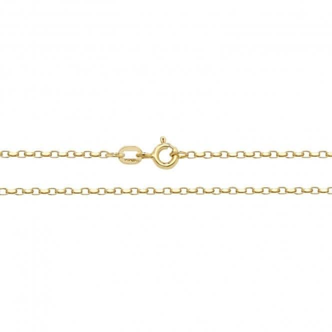 9ct Yellow Gold Faceted Belcher Chain CH120Acotis Gold JewelleryCH120/18