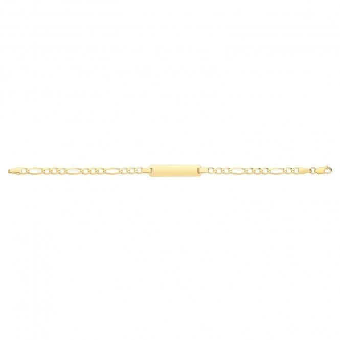 9ct Gold Figaro Baby ID Bracelet BR244