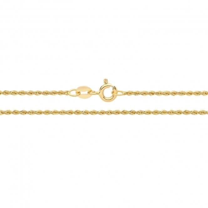 9ct Yellow Gold Solid Rope Chain CH560