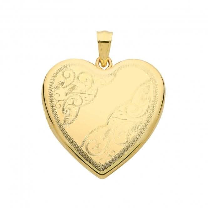9ct Yellow Gold Heart Locket PN1107Acotis Gold JewelleryPN1107