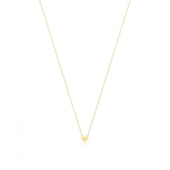 9ct Yellow Gold Heart Necklace NK453