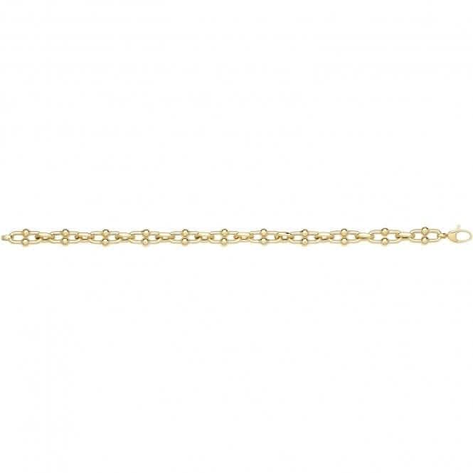 9ct Yellow Gold Hollow Bracelet BR677