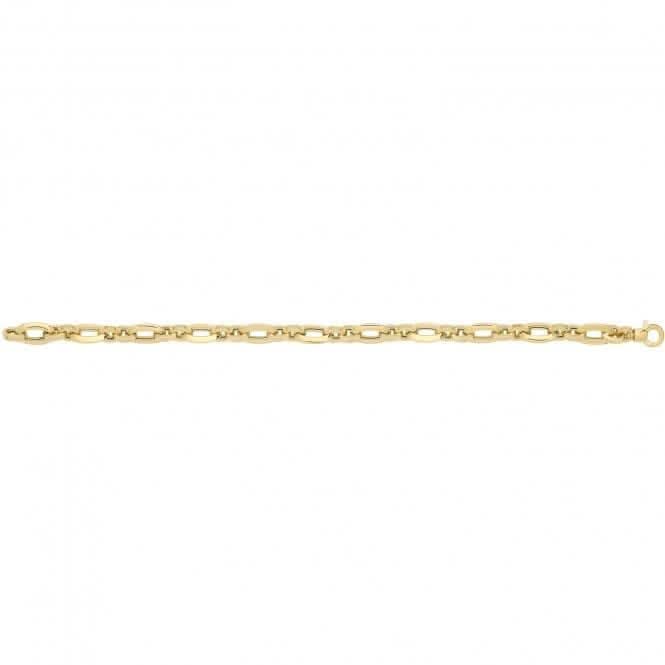 9ct Yellow Gold Hollow Bracelet BR686Acotis Gold JewelleryBR686