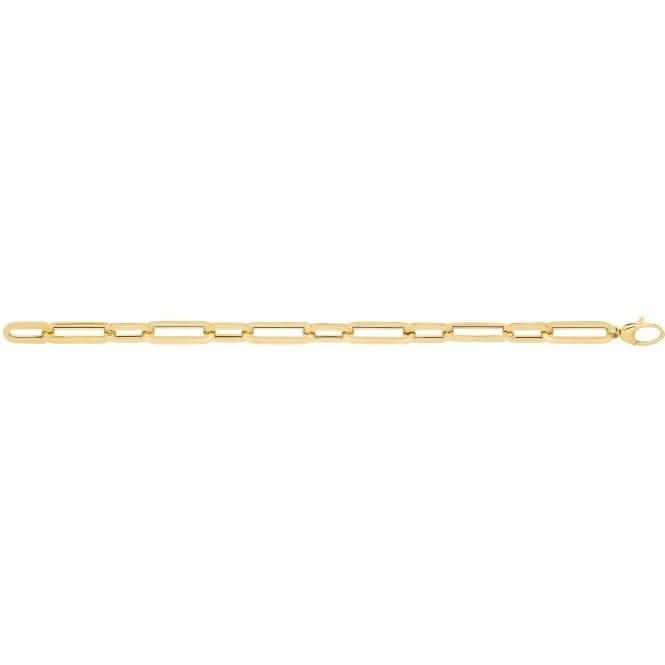 9ct Yellow Gold Hollow Bracelet BR696Acotis Gold JewelleryBR696