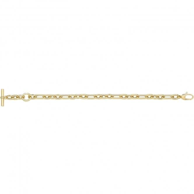 9ct Yellow Gold Hollow Bracelet NK446B