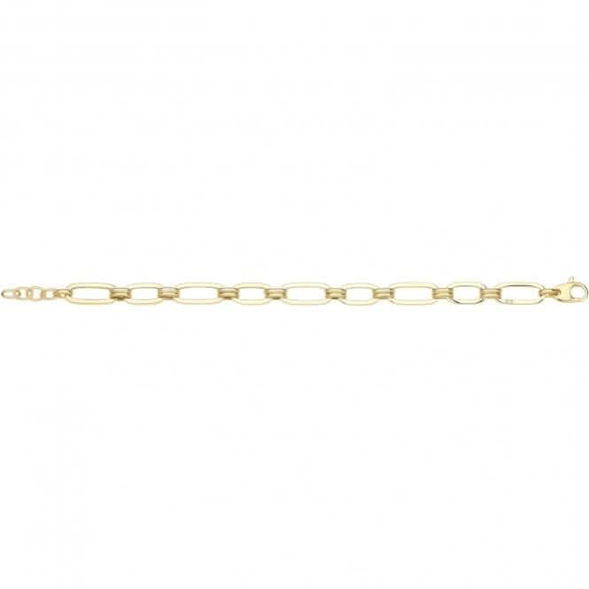 9ct Yellow Gold Hollow Bracelet NK447B
