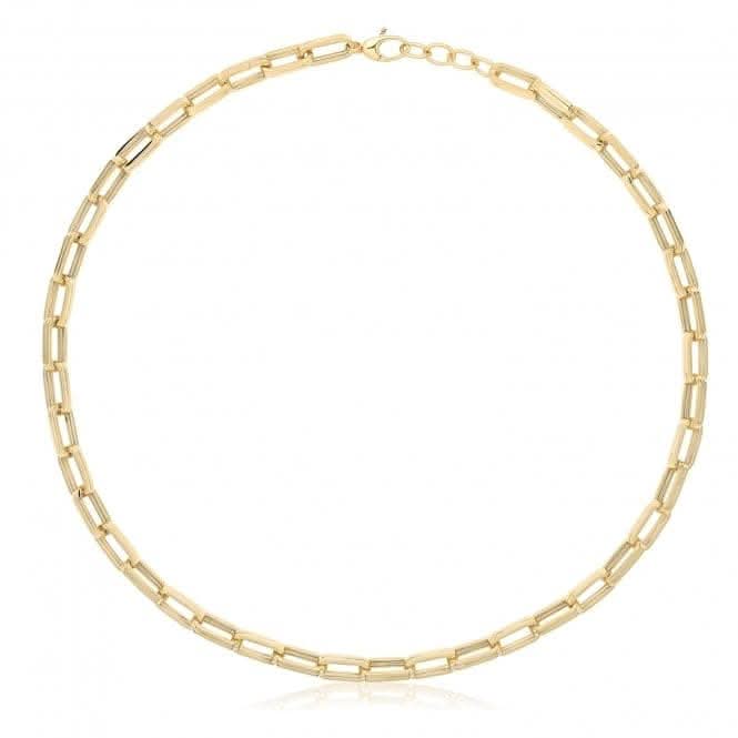 9ct Yellow Gold Hollow Necklace NK448