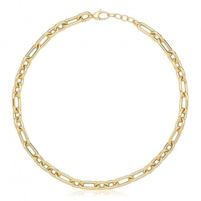 9ct Yellow Gold Hollow Necklace NK451