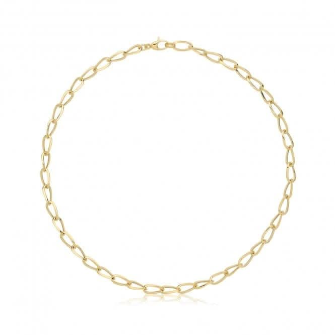 9ct Yellow Gold Hollow Necklace NK457