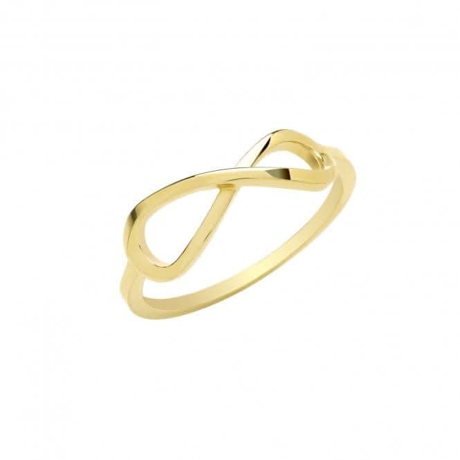 9ct Yellow Gold Infinity Ring RN1651