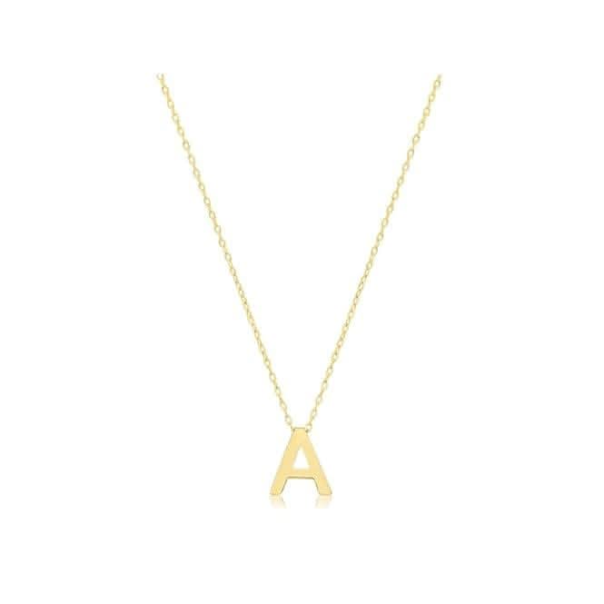 9ct Yellow Gold Initial Necklace NK435/A