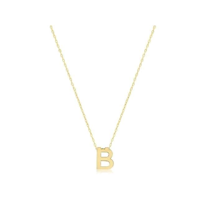 9ct Yellow Gold Initial Necklace NK435/B