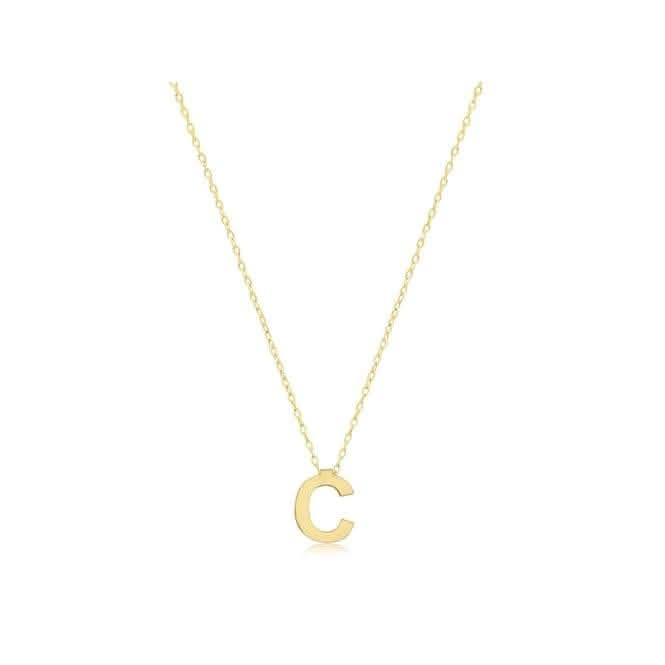 9ct Yellow Gold Initial Necklace NK435/C
