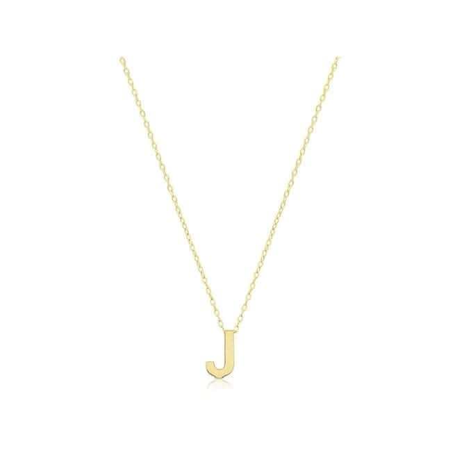 9ct Yellow Gold Initial Necklace NK435/JAcotis Gold JewelleryNK435/J
