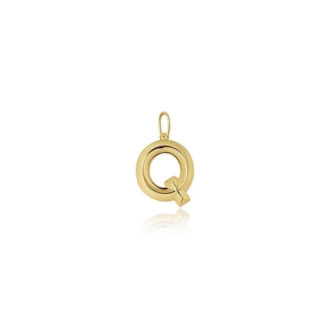 9ct Yellow Gold Initial Pendant PN1069/QAcotis Gold JewelleryPN1069/Q