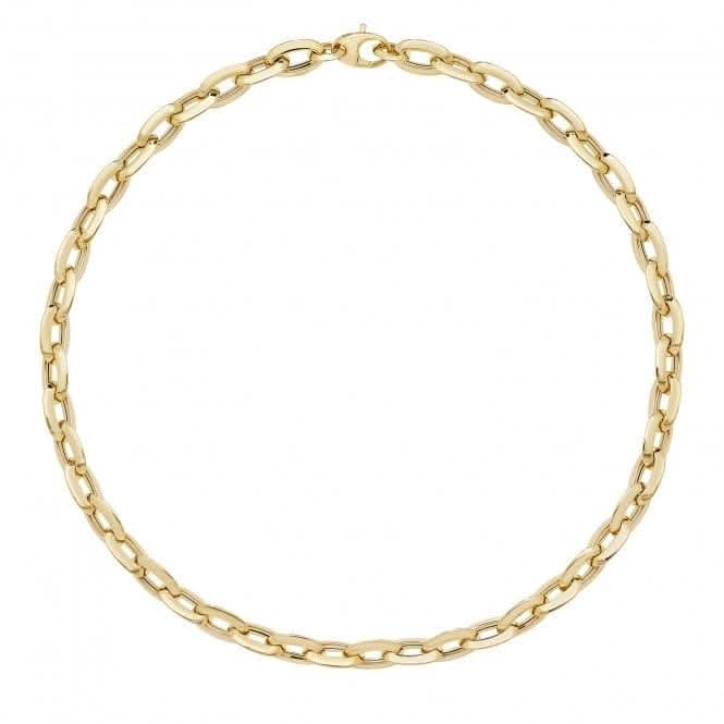 9ct Yellow Gold Ladies Fancy Necklet NK089