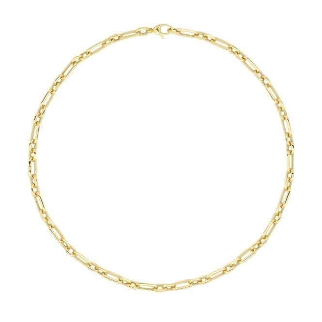 9ct Yellow Gold Ladies Fancy Necklet NK410
