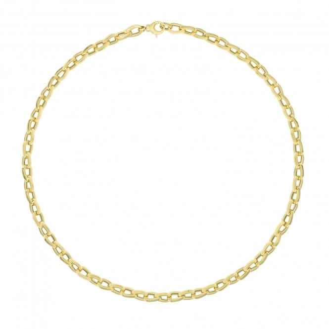 9ct Yellow Gold Ladies Fancy Necklet NK416