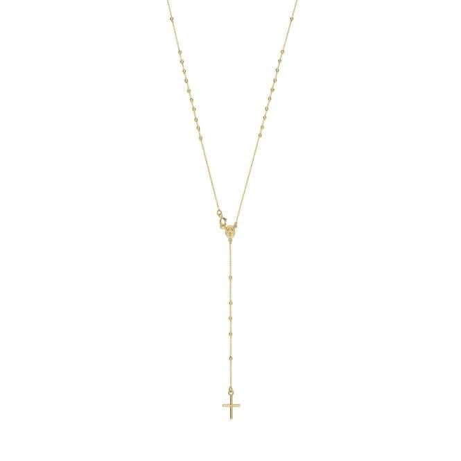 9ct Yellow Gold Ladies Gold Rosary Necklet NK407