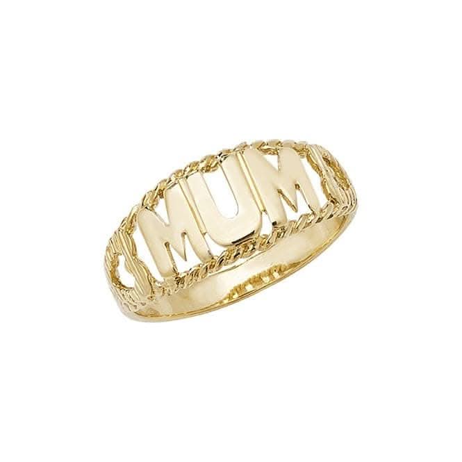 9ct Yellow Gold Ladies Mum Ring RN933