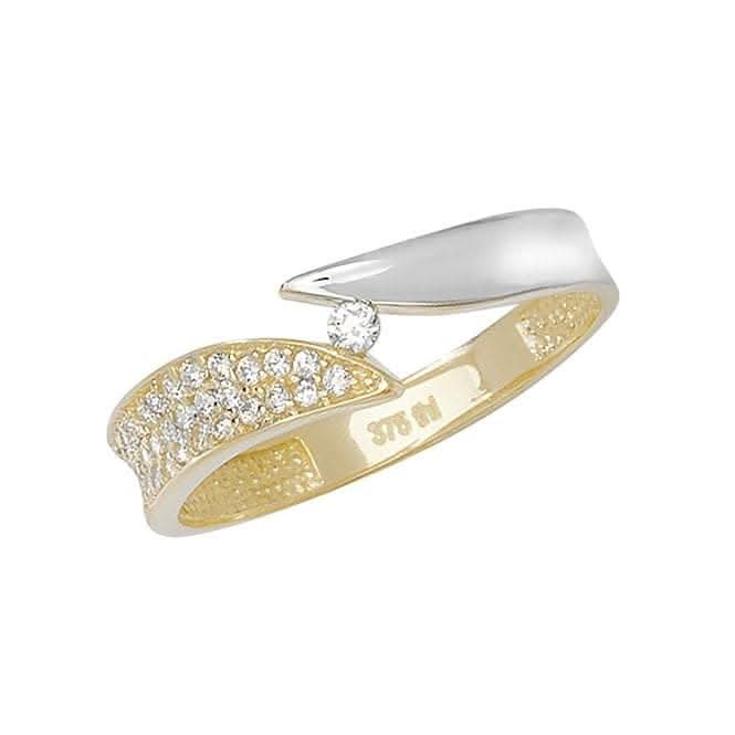 9ct Yellow Gold Ladies Zirconia Ring RN681Acotis Gold JewelleryRN681/J