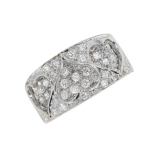 9ct Yellow Gold Ladies Zirconia Ring RN886