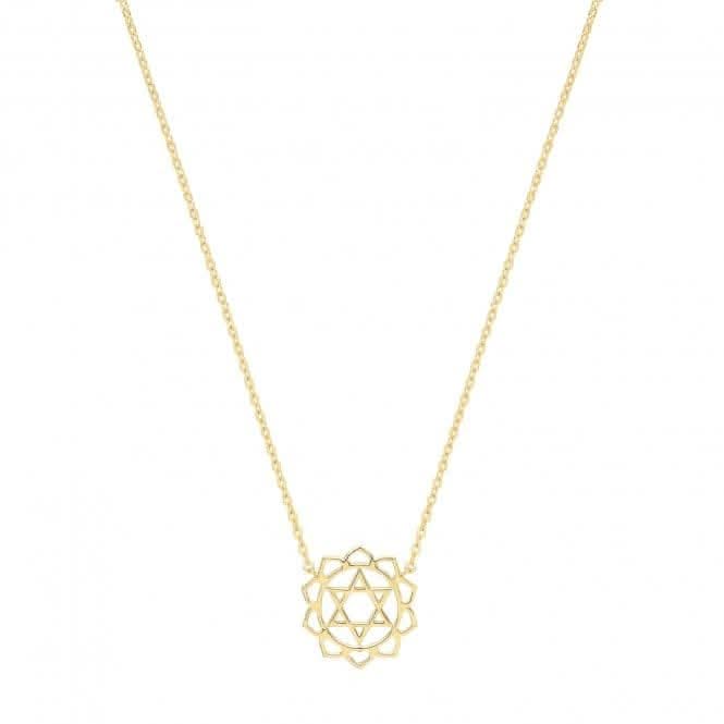 9ct Yellow Gold Mandala Necklet NK396