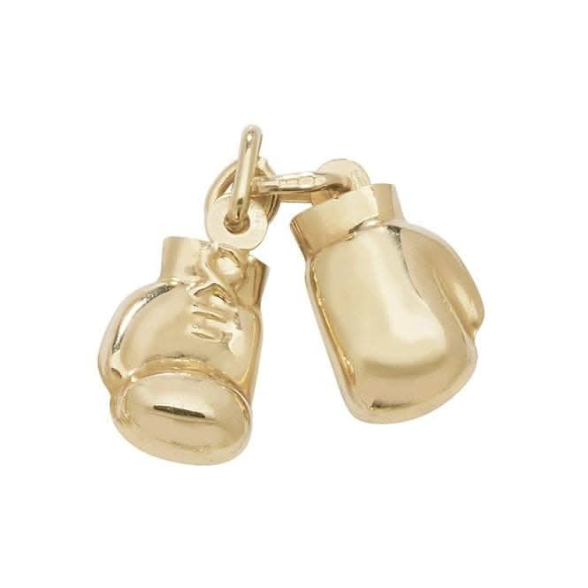 9ct Yellow Gold Medium Dbl Boxing Glove Pendant PN209