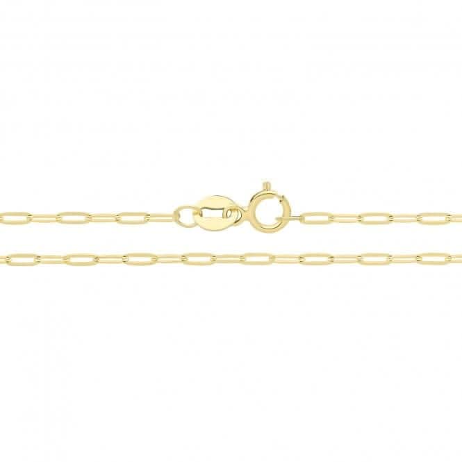 9ct Yellow Gold Paper Clip Chain