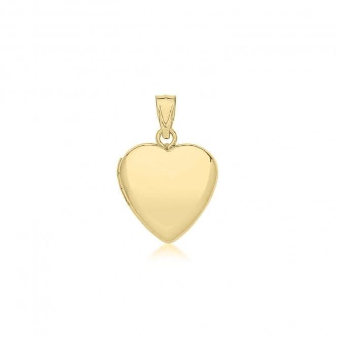 9ct Yellow Gold Plain Heart Locket PN1321Acotis Gold JewelleryPN1321