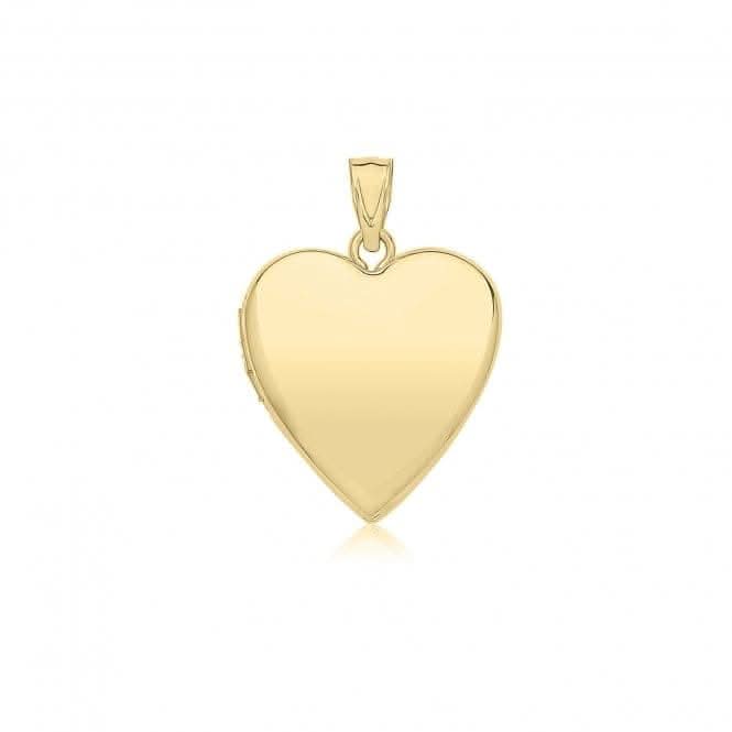 9ct Yellow Gold Plain Heart Locket PN1322Acotis Gold JewelleryPN1322