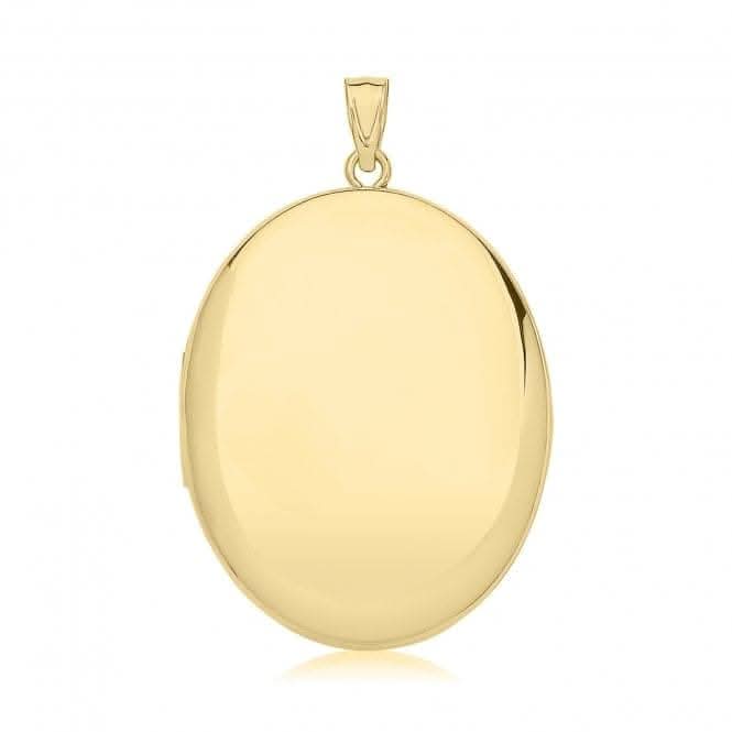 9ct Yellow Gold Plain Oval Locket PN1320