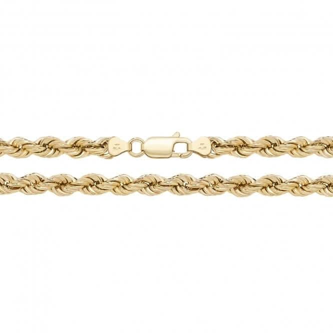 9ct Yellow Gold Rope Chain Necklace