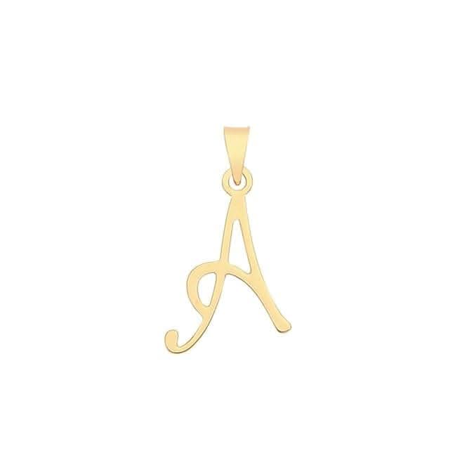 9ct Yellow Gold Script Initial Pendant PN1220/AAcotis Gold JewelleryPN1220/A