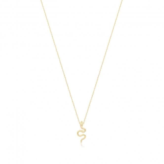 9ct Yellow Gold Snake Necklace NK454