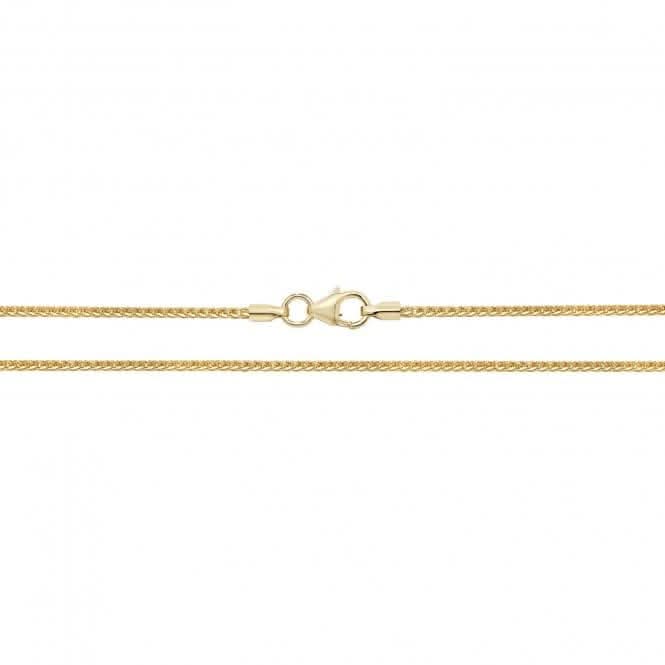 9ct Yellow Gold Spiga Chain Necklace CH487