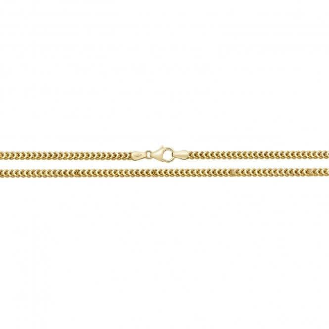 9CT Yellow Gold Square Franco Chain CH495