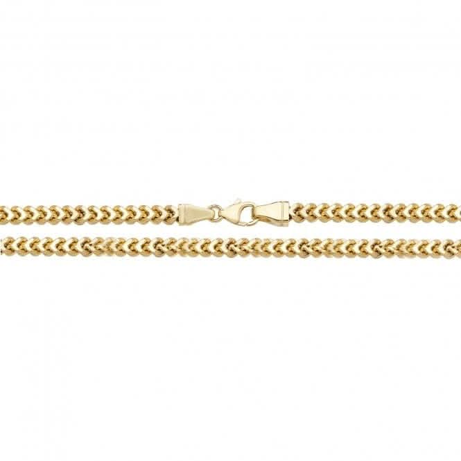 9CT Yellow Gold Square Franco Chain CH497