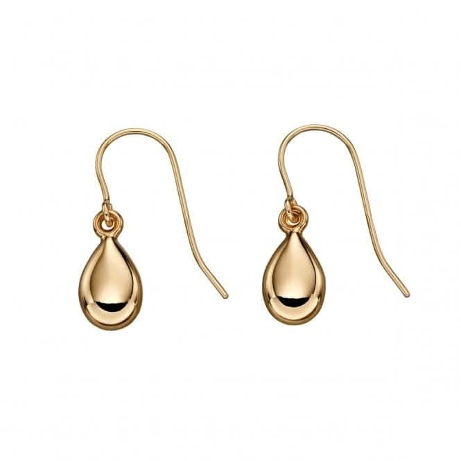 9CT Yellow Gold Teardrop Earrings GE2217
