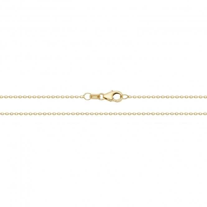 9ct Yellow Gold Trace DC Chain Necklace CH450