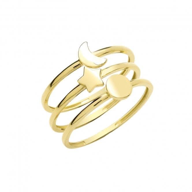 9ct Yellow Gold Triple Band Ring RN1654