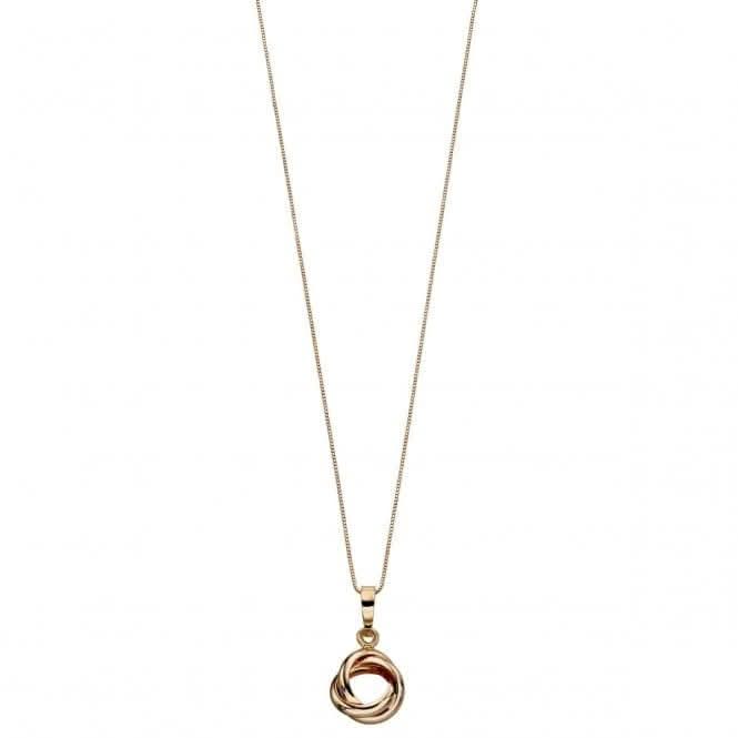 9CT Yellow Gold Twist Knot Pendant GP2104